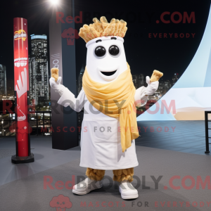 Mascot character of a White...