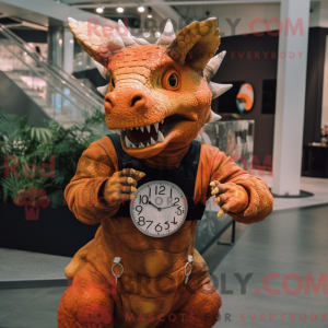 Maskottchen eines rostroten...
