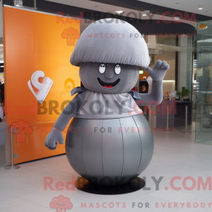 Mascot character of a Gray...