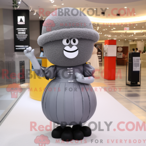 Mascot character of a Gray...