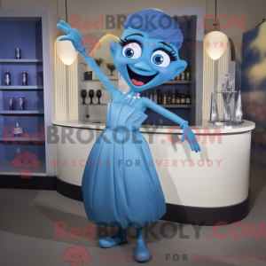 Mascot character of a Blue...