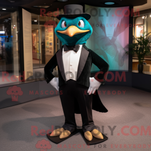 Mascot character of a Teal...