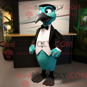 Mascot character of a Teal...