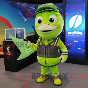 Mascot character of a Lime...
