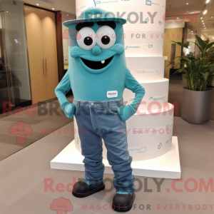 Mascot character of a Teal...