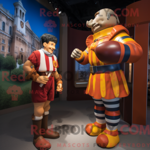 Mascottefiguur van een...