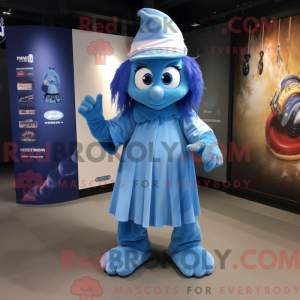 Mascot character of a Blue...
