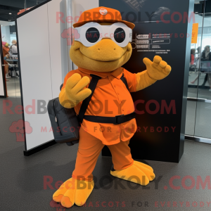 Mascottefiguur van een...