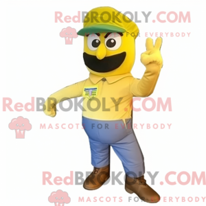 Maskot-karakter av en...