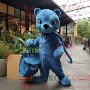 Mascot character of a Blue...