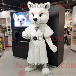 Mascot character of a White...
