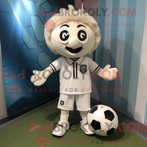Mascottefiguur van een wit...