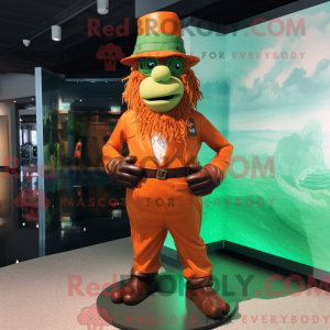 Maskotfigur av en Rust...