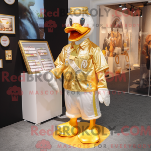 Maskotkarakter av en Gold...