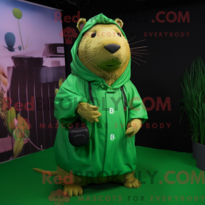 Mascot character of a Green...