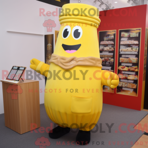 Maskotkarakter av en Yellow...