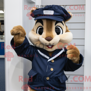 Maskot karakter af en Navy...