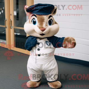 Mascot character of a Navy...
