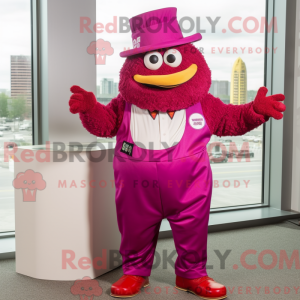 Postava maskota purpurového...