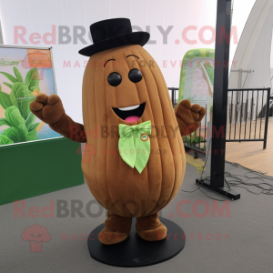 Brown Courgette mascotte...