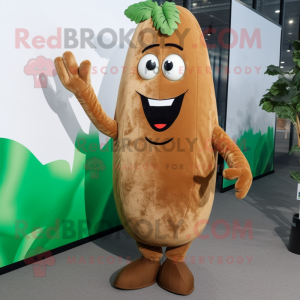 Brown Courgette mascotte...