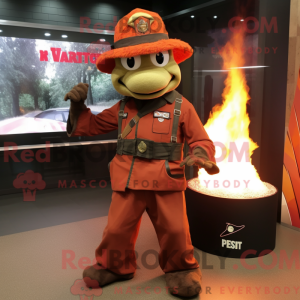 Mascot character of a Rust...