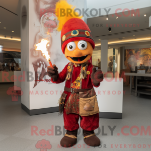 Mascottefiguur van een...