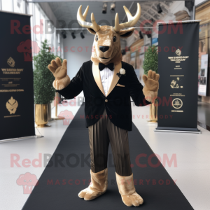 Gold Irish Elk maskot...