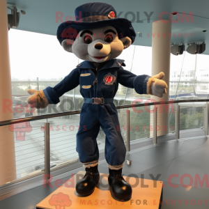 Mascot-karakter af en Navy...