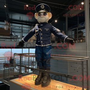 Mascot-karakter af en Navy...