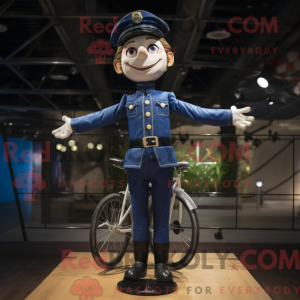 Mascot-karakter af en Navy...