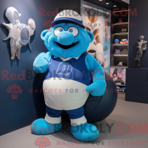 Mascot character of a Blue...