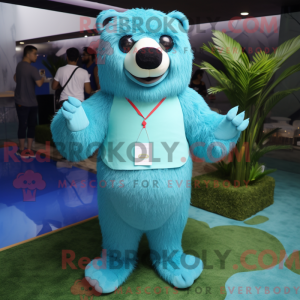 Personnage mascotte d ours...
