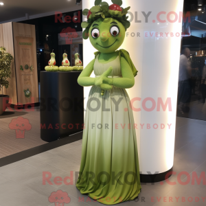 Mascot character of a Olive...