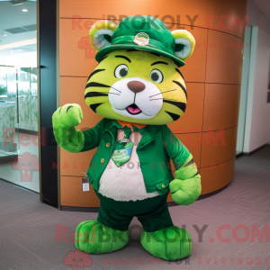 Mascot character of a Green...