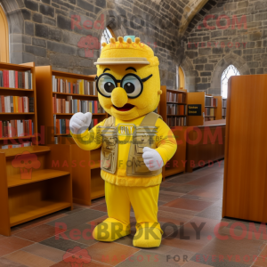 Postava maskota žlutého...