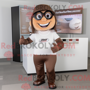 Mascot character of a Tan...