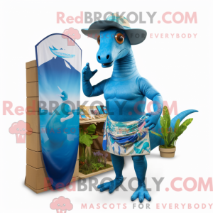 Mascot character of a Blue...
