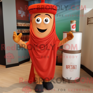 Mascot character of a Red...