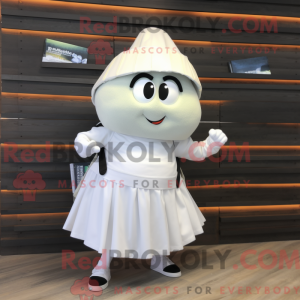 Mascot character of a White...
