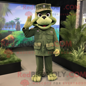 Mascot character of a Olive...