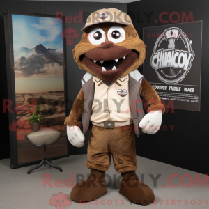 Mascottefiguur van een...
