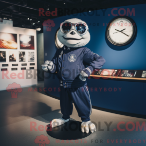Mascot character of a Navy...