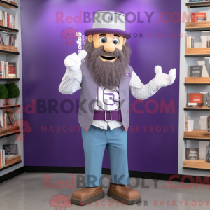 Maskotfigur av en lavendel...