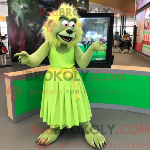 Mascot character of a Lime...