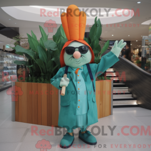 Postava maskota Teal Carrot...