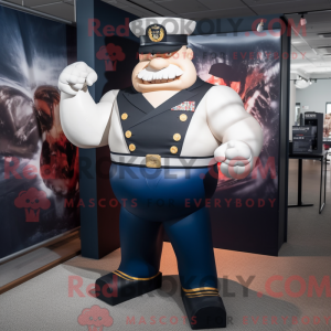 Maskotfigur af en Navy...