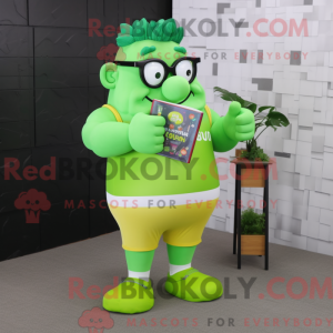 Mascot character of a Lime...