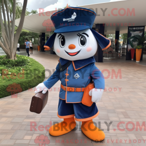 Mascot character of a Navy...