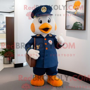 Mascot character of a Navy...